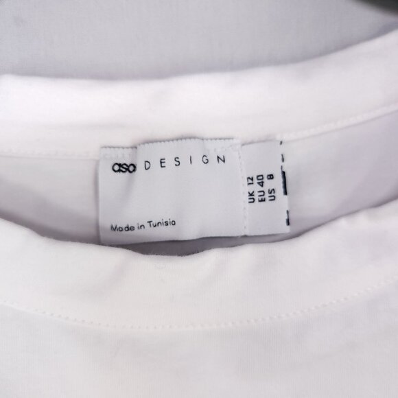 ASOS Design Tank Top Size 8 Contrast Corset Overlay Detail Racer Back - Picture 8 of 10